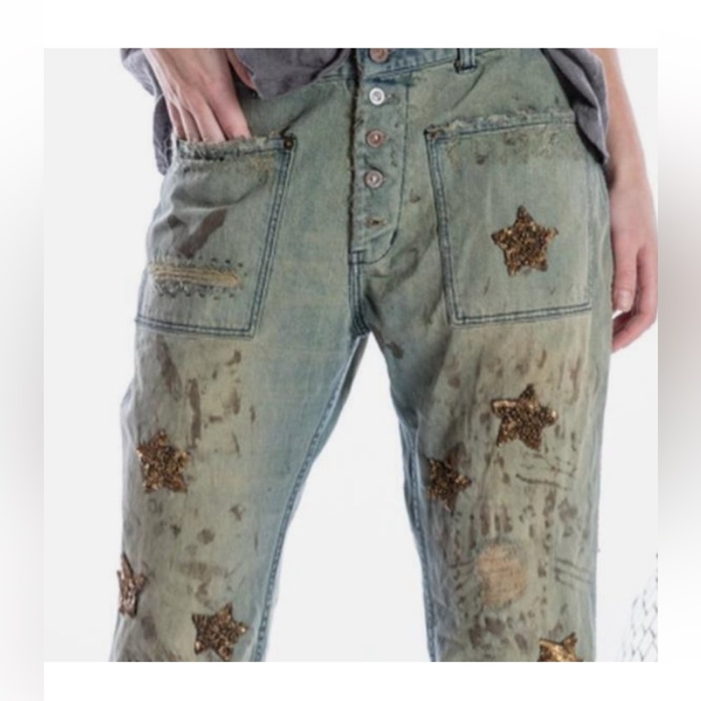 Magnolia Pearl Star Catcher Sequin Jeans - Picture 2 of 6